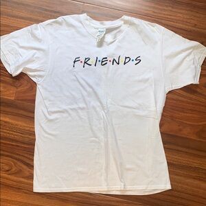 Gildan White 'Friends' Graphic Tee - Short Sleeve